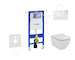 Geberit Duofix - Set předstěnové instalace, klozetu a sedátka Ideal Standard Tesi, tlačítka Sigma01, alpská bílá 111.355.00.5 NF