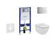 Geberit Duofix - Set předstěnové instalace, klozetu a sedátka Ideal Standard Tesi, tlačítka Sigma01, Aquablade, SoftClose, leskl