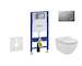 Geberit Duofix - Set předstěnové instalace, klozetu a sedátka Ideal Standard Tesi, tlačítka Sigma01, Aquablade, SoftClose, matný