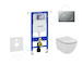 Geberit Duofix - Set předstěnové instalace, klozetu a sedátka Ideal Standard Tesi, tlačítka Sigma01, matný chrom 111.355.00.5 NF