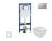 Geberit Duofix - Set předstěnové instalace, klozetu a sedátka Ideal Standard Tesi, tlačítka Sigma01, matný chrom SANI11CD2109