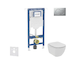 Geberit Duofix - Set předstěnové instalace, klozetu a sedátka Ideal Standard Tesi, tlačítka Sigma01, Rimless, SoftClose, matný c