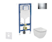 Geberit Duofix - Set předstěnové instalace, klozetu a sedátka Ideal Standard Tesi, tlačítka Sigma20, chrom SANI11CD1110