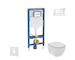 Geberit Duofix - Set předstěnové instalace, klozetu a sedátka Ideal Standard Tesi, tlačítka Sigma20, Rimless, SoftClose, bílá/ch