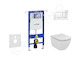 Geberit Duofix - Set předstěnové instalace, klozetu a sedátka Ideal Standard Tesi, tlačítka Sigma30, Aquablade, SoftClose, bílá/