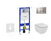 Geberit Duofix - Set předstěnové instalace, klozetu a sedátka Ideal Standard Tesi, tlačítka Sigma30, chrom mat/chrom 111.355.00.