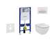 Geberit Duofix - Set předstěnové instalace, klozetu a sedátka Ideal Standard Tesi, tlačítka Sigma50, Aquablade, SoftClose, alpsk