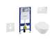 Geberit Duofix - Set předstěnové instalace, klozetu a sedátka Villeroy & Boch, tlačítka Sigma01, DirectFlush, SoftClose, Ceramic