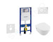Geberit Duofix - Set předstěnové instalace, klozetu a sedátka Villeroy & Boch, tlačítka Sigma01, DirectFlush, SoftClose, Ceramic