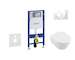 Geberit Duofix - Set předstěnové instalace, klozetu a sedátka Villeroy & Boch, tlačítka Sigma20, DirectFlush, SoftClose, Ceramic