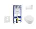 Geberit Duofix - Set předstěnové instalace, klozetu a sedátka Villeroy & Boch, tlačítka Sigma30, DirectFlush, SoftClose, Ceramic