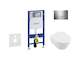 Geberit Duofix - Set předstěnové instalace, klozetu a sedátka Villeroy & Boch, tlačítka Sigma30, DirectFlush, SoftClose, Ceramic