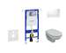 Geberit Duofix - Set předstěnové instalace, klozetu a sedátka Villeroy & Boch, tlačítka Sigma30, DirectFlush, SoftClose, Ceramic