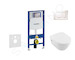 Geberit Duofix - Set předstěnové instalace, klozetu a sedátka Villeroy & Boch, tlačítka Sigma30, DirectFlush, SoftClose, Ceramic