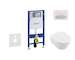 Geberit Duofix - Set předstěnové instalace, klozetu a sedátka Villeroy & Boch, tlačítka Sigma50, DirectFlush, SoftClose, Ceramic