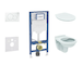 Geberit Duofix - Set předstěnové instalace, klozetu Alpha a sedátka softclose, tlačítko Sigma01, alpská bílá SANI11CD3100