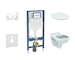 Geberit Duofix - Set předstěnové instalace, klozetu Alpha a sedátka softclose, tlačítko Sigma20, bílá/chrom SANI11CD3103
