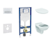 Geberit Duofix - Set předstěnové instalace, klozetu Alpha a sedátka softclose, tlačítko Sigma50, alpská bílá SANI11CD3107