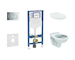 Geberit Duofix - Set předstěnové instalace, klozetu Alpha a sedátka, tlačítko Sigma01, lesklý chrom SANI11CD1125
