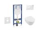 Geberit Duofix - Set předstěnové instalace, klozetu Architectura a sedátka softclose, tlačítko Sigma01, alpská bílá SANI11CK3100