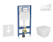 Geberit Duofix - Set předstěnové instalace, klozetu Arkas a sedátka softclose, tlačítko Sigma20, bílá/chrom SANI11CA3108B