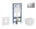 Geberit Duofix - Set předstěnové instalace, klozetu Arkas a sedátka softclose, tlačítko Sigma30, lakovaný chrom mat/chrom SANI11