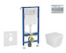 Geberit Duofix - Set předstěnové instalace, klozetu Arkas I a sedátka softclose, tlačítko Delta01, lesklý chrom SANI11CA1138B