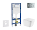 Geberit Duofix - Set předstěnové instalace, klozetu Arkas I a sedátka softclose, tlačítko Sigma01, lesklý chrom SANI11CA1170