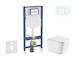 Geberit Duofix - Set předstěnové instalace, klozetu Arkas I a sedátka softclose, tlačítko Sigma20, bílá/bílá mat SANI11CA31145