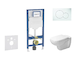 Geberit Duofix - Set předstěnové instalace, klozetu D-Code a sedátka softclose, tlačítko Sigma01, alpská bílá SANI11CP3100
