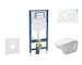 Geberit Duofix - Set předstěnové instalace, klozetu D-Code a sedátka softclose, tlačítko Sigma01, alpská bílá SANI11CP3100