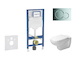 Geberit Duofix - Set předstěnové instalace, klozetu D-Code a sedátka softclose, tlačítko Sigma01, lesklý chrom SANI11CP1101