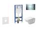 Geberit Duofix - Set předstěnové instalace, klozetu D-Code a sedátka softclose, tlačítko Sigma30, chrom/matný chrom SANI11CP1105