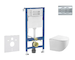 Geberit Duofix - Set předstěnové instalace, klozetu Gaia a sedátka softclose, tlačítko Delta01, lesklý chrom SANI11CA1130B