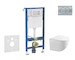 Geberit Duofix - Set předstěnové instalace, klozetu Gaia a sedátka softclose, tlačítko Delta01, matný chrom SANI11CA1131B