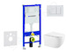 Geberit Duofix - Set předstěnové instalace, klozetu Gaia a sedátka softclose, tlačítko Delta30, alpská bílá SANI11CA3146