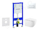 Geberit Duofix - Set předstěnové instalace, klozetu Gaia a sedátka softclose, tlačítko Delta50, alpská bílá SANI11CA3144