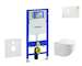 Geberit Duofix - Set předstěnové instalace, klozetu Gaia a sedátka softclose, tlačítko Sigma01, alpská bílá SANI11CA3117
