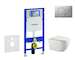 Geberit Duofix - Set předstěnové instalace, klozetu Gaia a sedátka softclose, tlačítko Sigma01, lakovaný matný chrom SANI11CA113