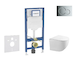Geberit Duofix - Set předstěnové instalace, klozetu Gaia a sedátka softclose, tlačítko Sigma01, lesklý chrom SANI11CA1126B