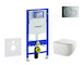 Geberit Duofix - Set předstěnové instalace, klozetu Gaia a sedátka softclose, tlačítko Sigma01, lesklý chrom SANI11CA1132