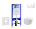 Geberit Duofix - Set předstěnové instalace, klozetu Gaia a sedátka softclose, tlačítko Sigma20, bílá/chrom SANI11CA3118
