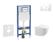 Geberit Duofix - Set předstěnové instalace, klozetu Gaia a sedátka softclose, tlačítko Sigma20, bílá/chrom SANI11CA3118B