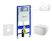 Geberit Duofix - Set předstěnové instalace, klozetu Gaia a sedátka softclose, tlačítko Sigma20, bílá/chrom SANI11CA3122