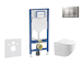 Geberit Duofix - Set předstěnové instalace, klozetu Gaia a sedátka softclose, tlačítko Sigma20, chrom mat/chrom SANI11CA1128B