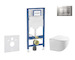 Geberit Duofix - Set předstěnové instalace, klozetu Gaia a sedátka softclose, tlačítko Sigma20, chrom mat/chrom SANI11CA1128B