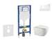 Geberit Duofix - Set předstěnové instalace, klozetu Gaia a sedátka softclose, tlačítko Sigma30, bílá/chrom SANI11CA3123B