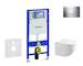 Geberit Duofix - Set předstěnové instalace, klozetu Gaia a sedátka softclose, tlačítko Sigma30, chrom/chrom mat SANI11CA1127