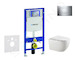 Geberit Duofix - Set předstěnové instalace, klozetu Gaia a sedátka softclose, tlačítko Sigma30, chrom/chrom mat SANI11CA1133