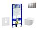 Geberit Duofix - Set předstěnové instalace, klozetu Gaia a sedátka softclose, tlačítko Sigma30, chrom mat/chrom SANI11CA1128